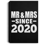 4th Anniversary Mr & Mrs Since 2020 - Canvas Portrait