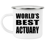 World's Best Actuary - 12oz Camping Mug