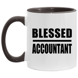 Blessed Accountant - 11oz Accent Mug Black