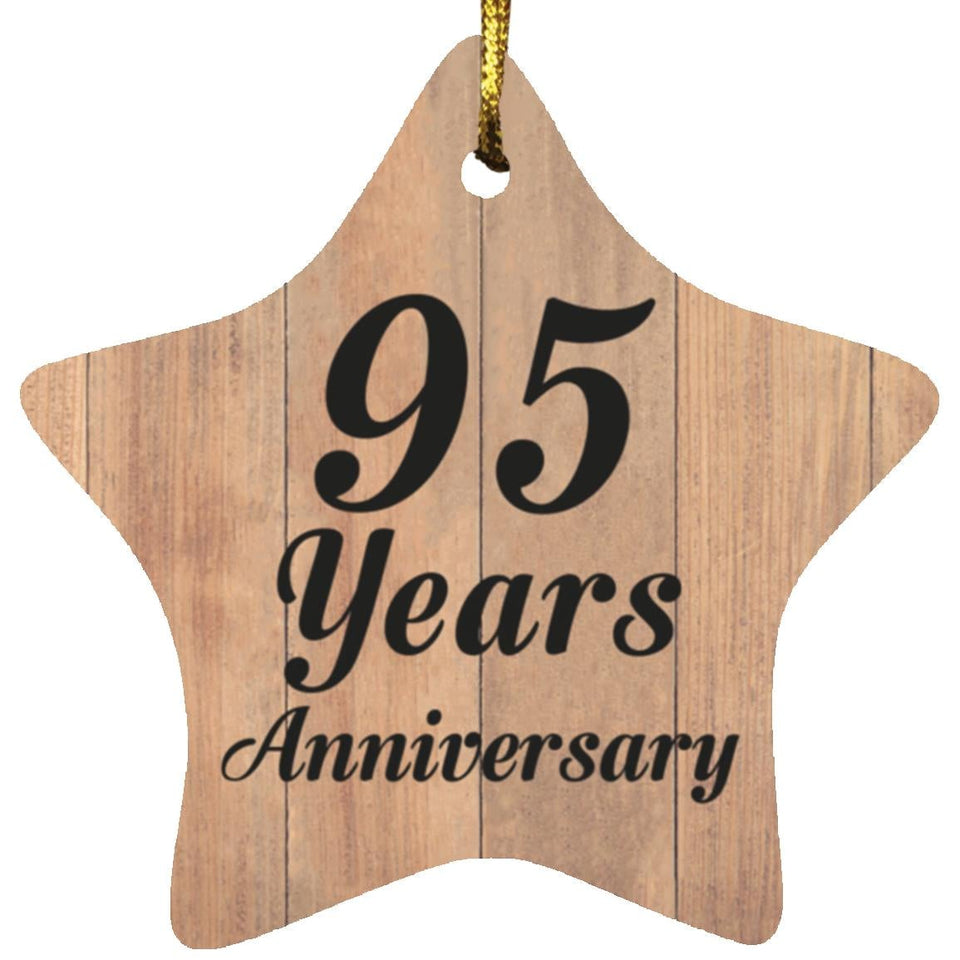 95th Anniversary 95 Years Anniversary - Star Ornament C