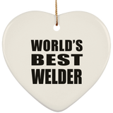 World's Best Welder - Heart Ornament