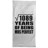33rd Anniversary Square Root of 1089 Years of Mrs Perfect - Hand Towel