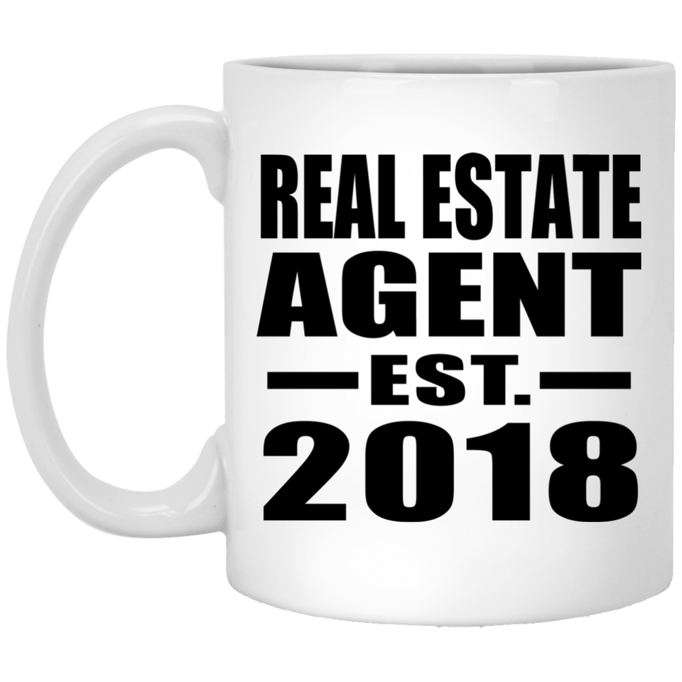 Real Estate Agent Established EST. 2018 - 11 Oz Coffee Mug