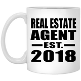 Real Estate Agent Established EST. 2018 - 11 Oz Coffee Mug
