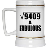 97th Birthday Square Root of 9409 & Fabulous - Beer Stein