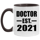 Doctor Established EST. 2021 - 11oz Accent Mug Black