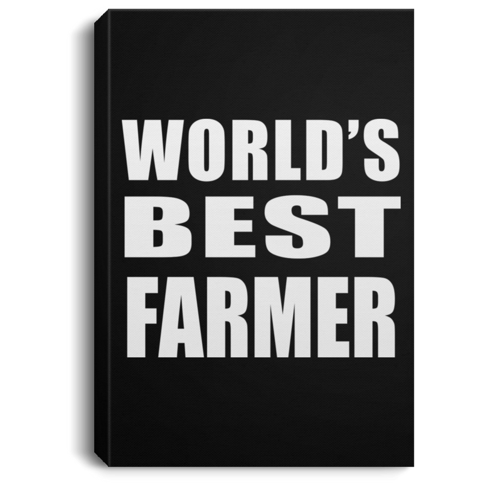 World's Best Farmer - Canvas Portrait