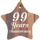 99th Anniversary 99 Years Anniversary - Star Ornament E