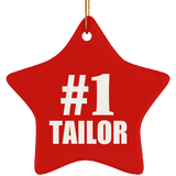 Number One #1 Tailor - Star Ornament