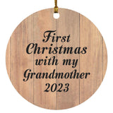 First Christmas With My Grandmother 2023 - Circle Ornament C