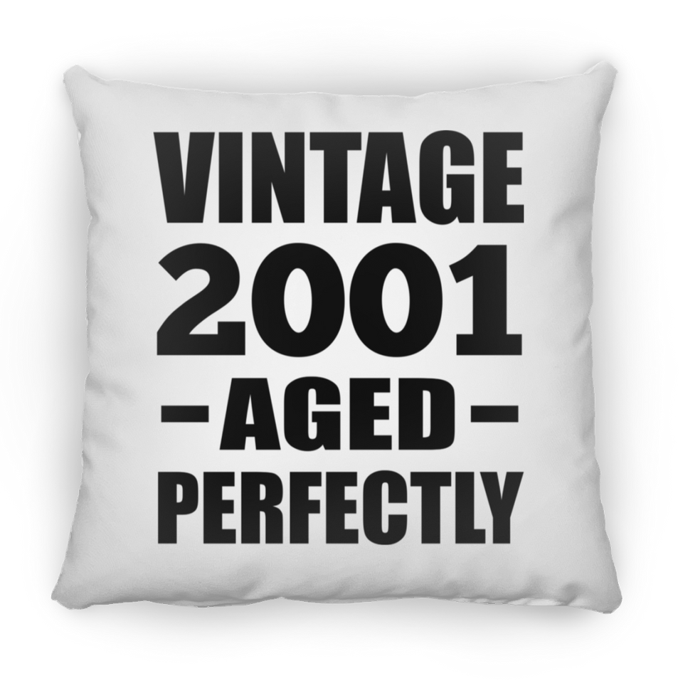 23rd Birthday Vintage 2001 Aged Perfectly - Throw Pillow