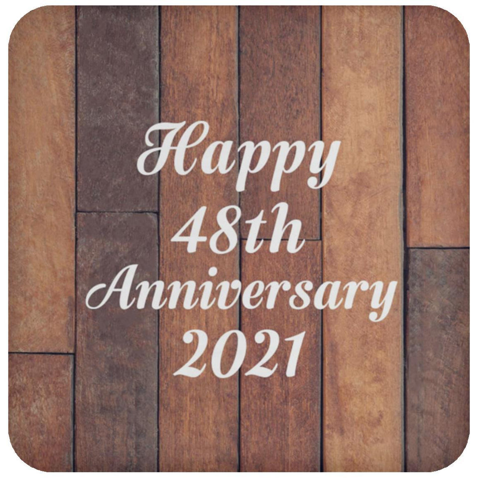 Happy 48th Anniversary 2021 - Drink Coaster E