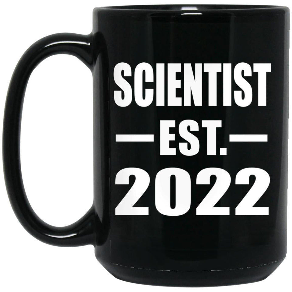 Scientist Established EST. 2022 - 15oz Coffee Mug Black