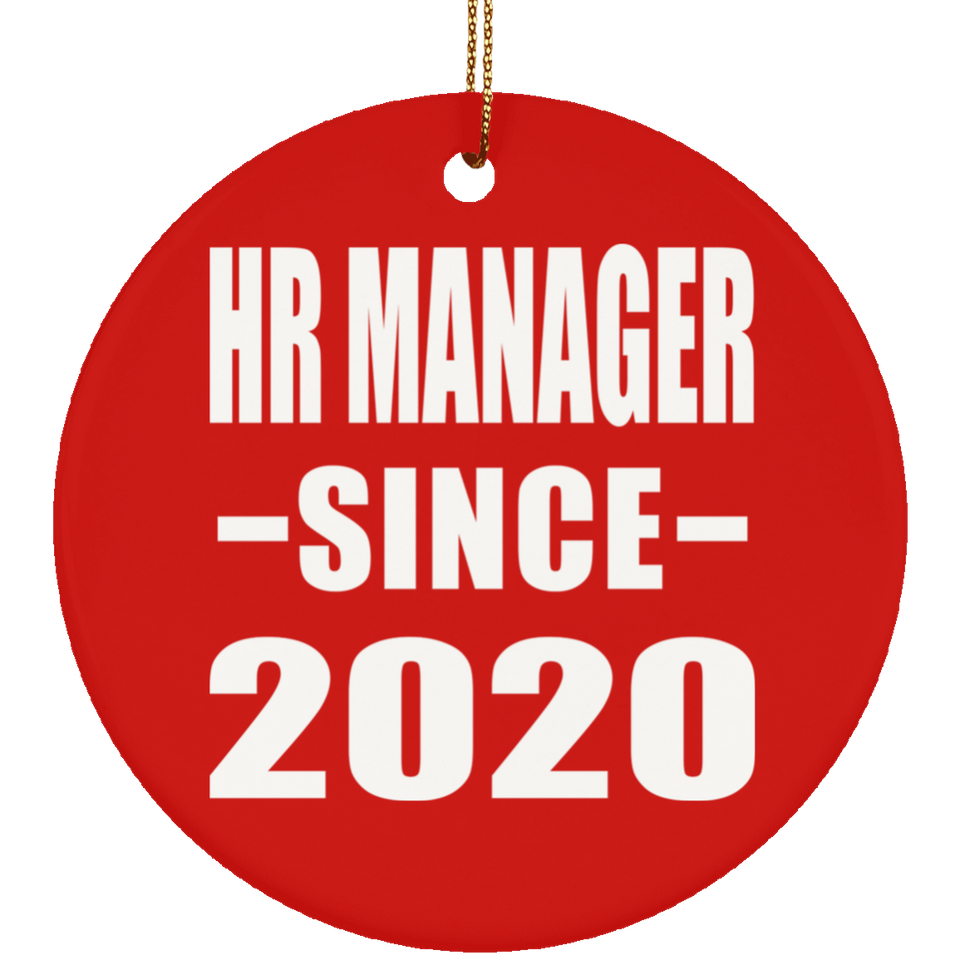 HR Manager Since 2020 - Circle Ornament