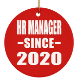 HR Manager Since 2020 - Circle Ornament