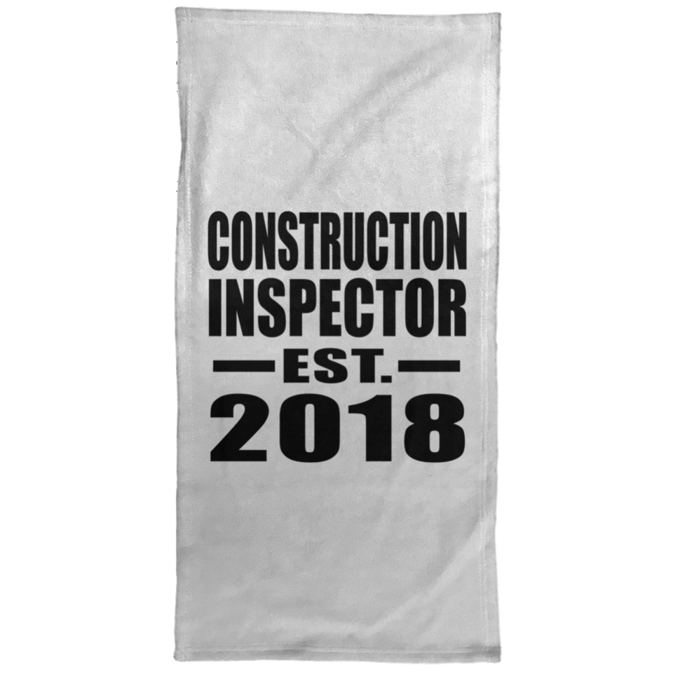 Construction Inspector Established EST. 2018 - Hand Towel