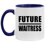 Future Waitress - 11oz Accent Mug Purple