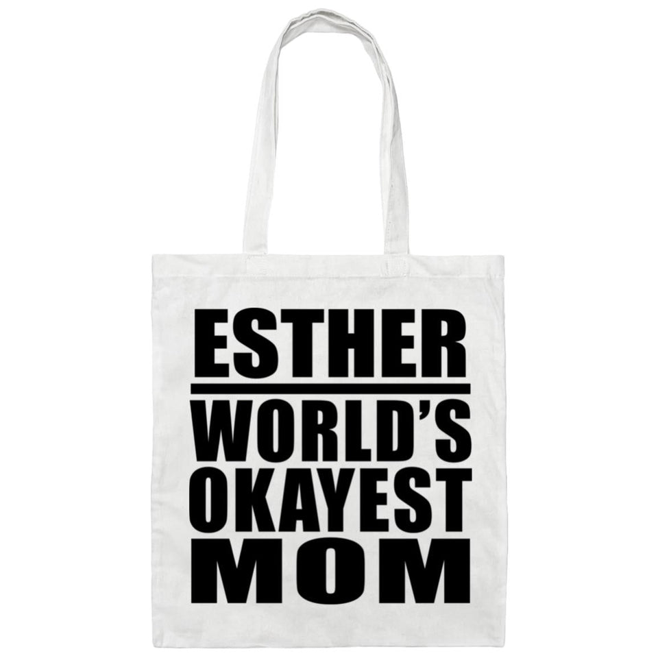 Esther World's Okayest Mom - Tote Bag White