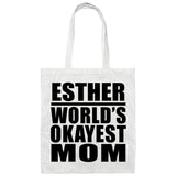 Esther World's Okayest Mom - Tote Bag White