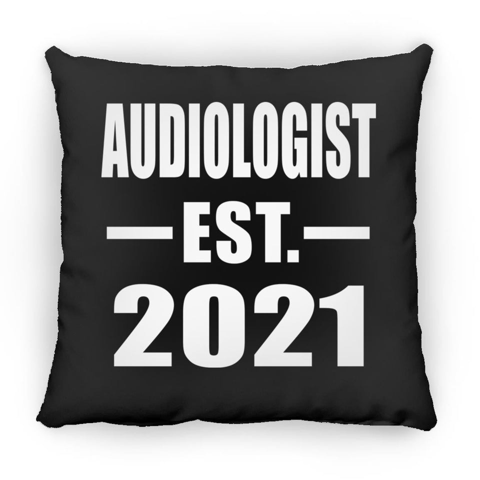 Audiologist Established EST. 2021 - Throw Pillow Black