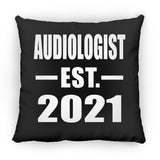 Audiologist Established EST. 2021 - Throw Pillow Black
