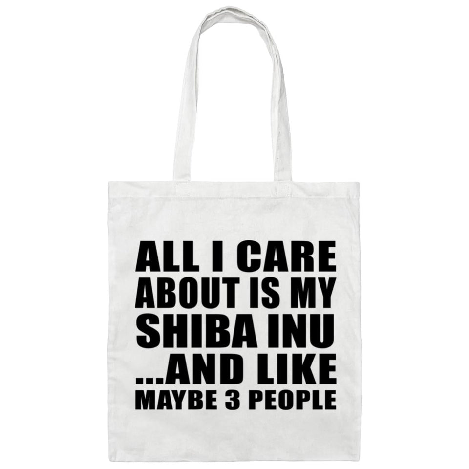 All I Care About Is My Shiba Inu - Tote Bag White