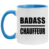 Badass Chauffeur - 11oz Accent Mug Blue