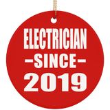 Electrician Since 2019 - Circle Ornament