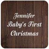 Jennifer Baby's First Christmas - Drink Coaster D