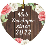 Web Developer Since 2022 - Heart Ornament A