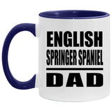 English Springer Spaniel Dad - 11oz Accent Mug Purple