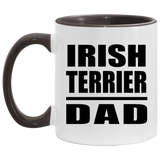Irish Terrier Dad - 11oz Accent Mug Black
