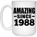 36th Birthday Amazing Since 1988 - 15 Oz Coffee Mug