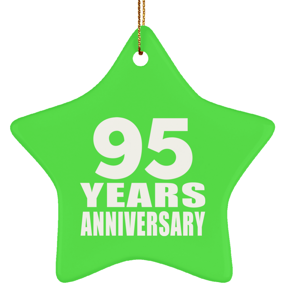 95th Anniversary 95 Years - Star Ornament