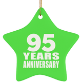 95th Anniversary 95 Years - Star Ornament
