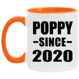 Poppy Since 2020 - 11oz Accent Mug Orange