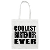 Coolest Bartender Ever - Tote Bag White