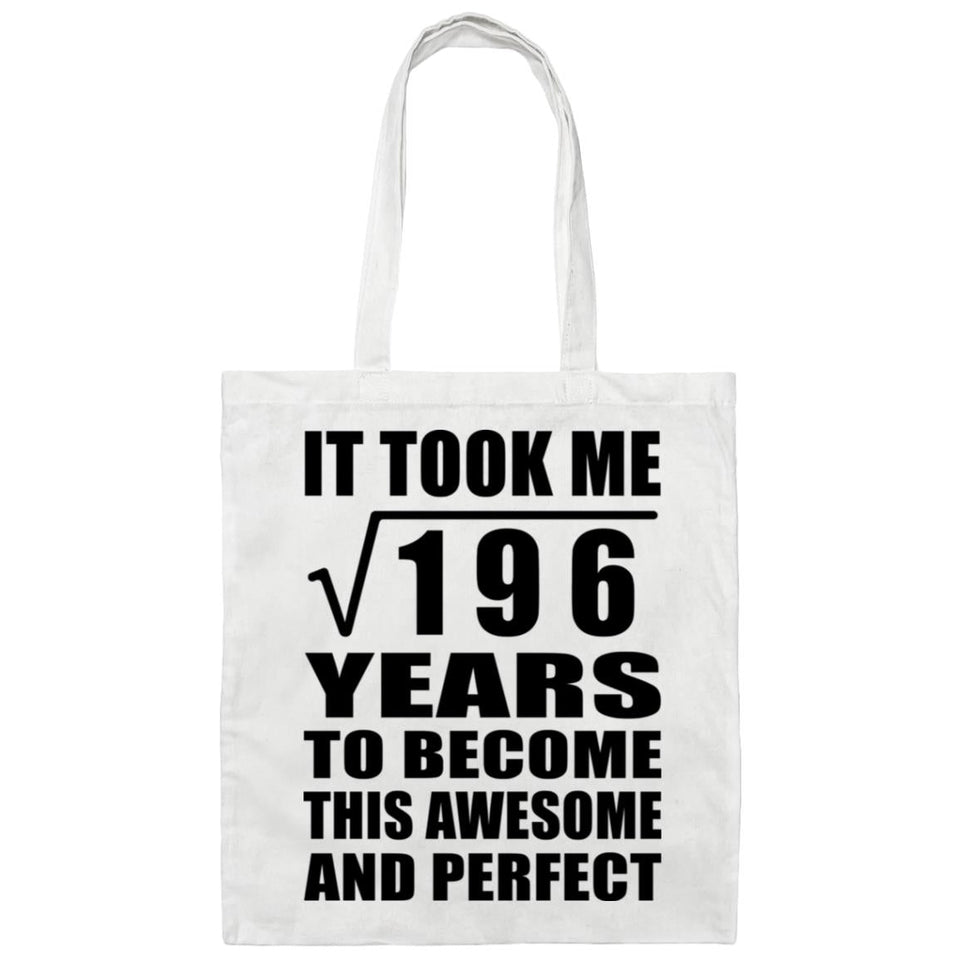 14th Birthday Took Square Root of 196 Years To Awesome - Tote Bag White
