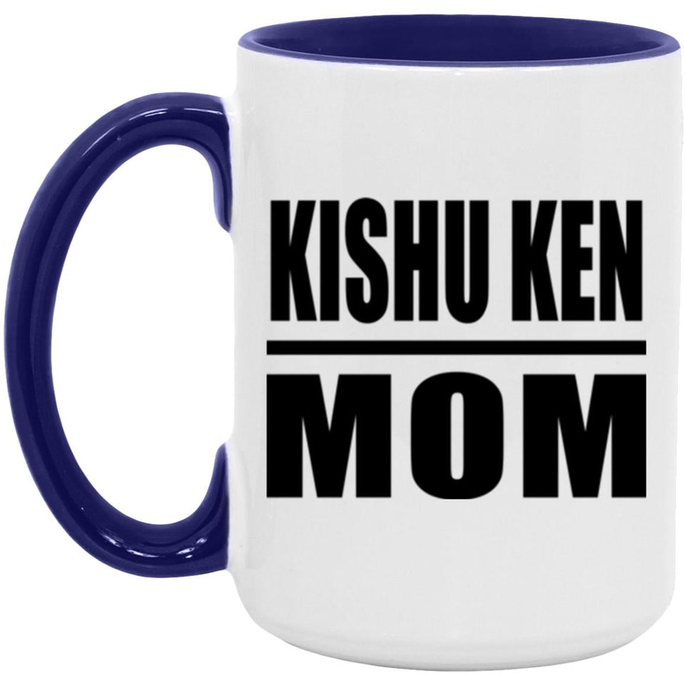 Kishu Ken Mom - 15oz Accent Mug Purple