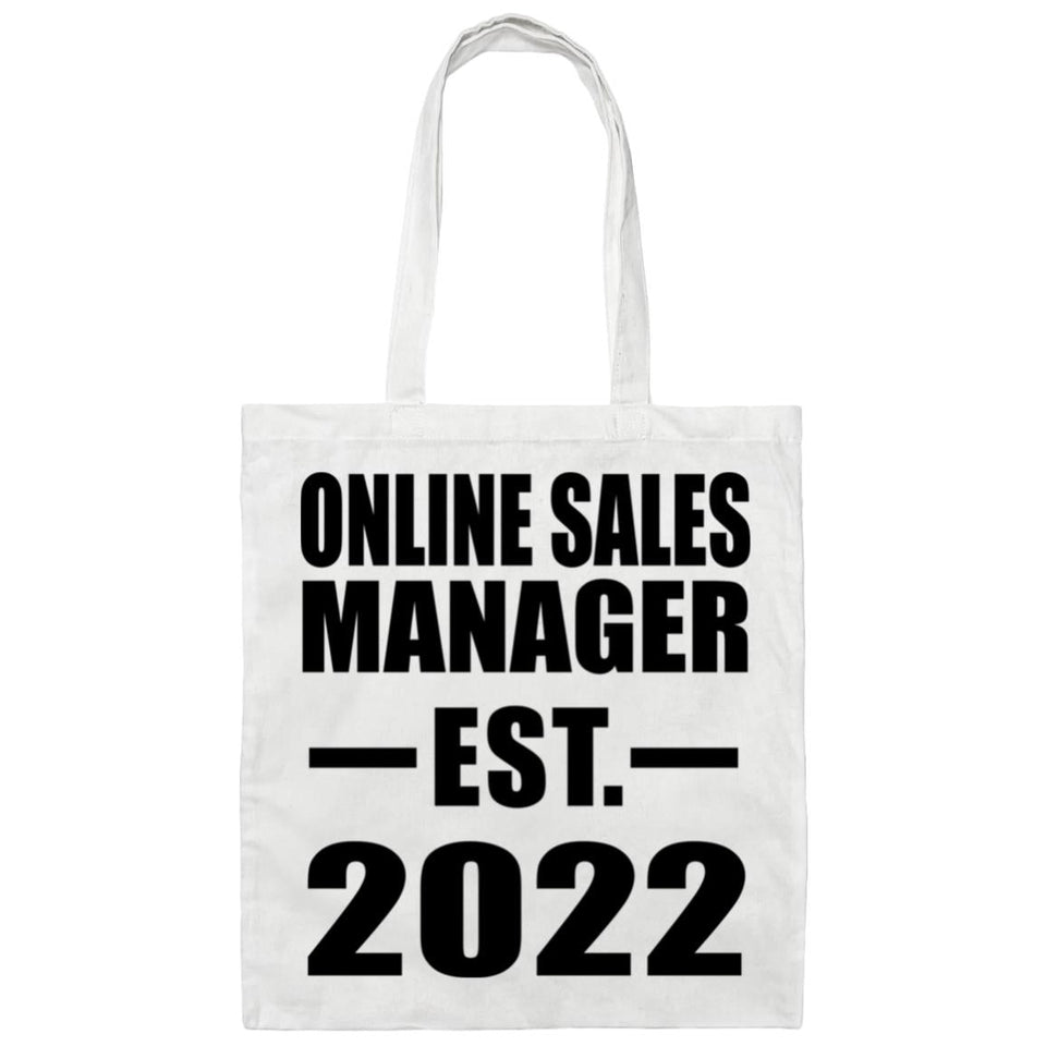Online Sales Manager Established EST. 2022 - Tote Bag White