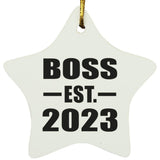 Boss Established EST. 2023 - Star Ornament