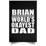 Brian World's Okayest Dad - Poster Portrait