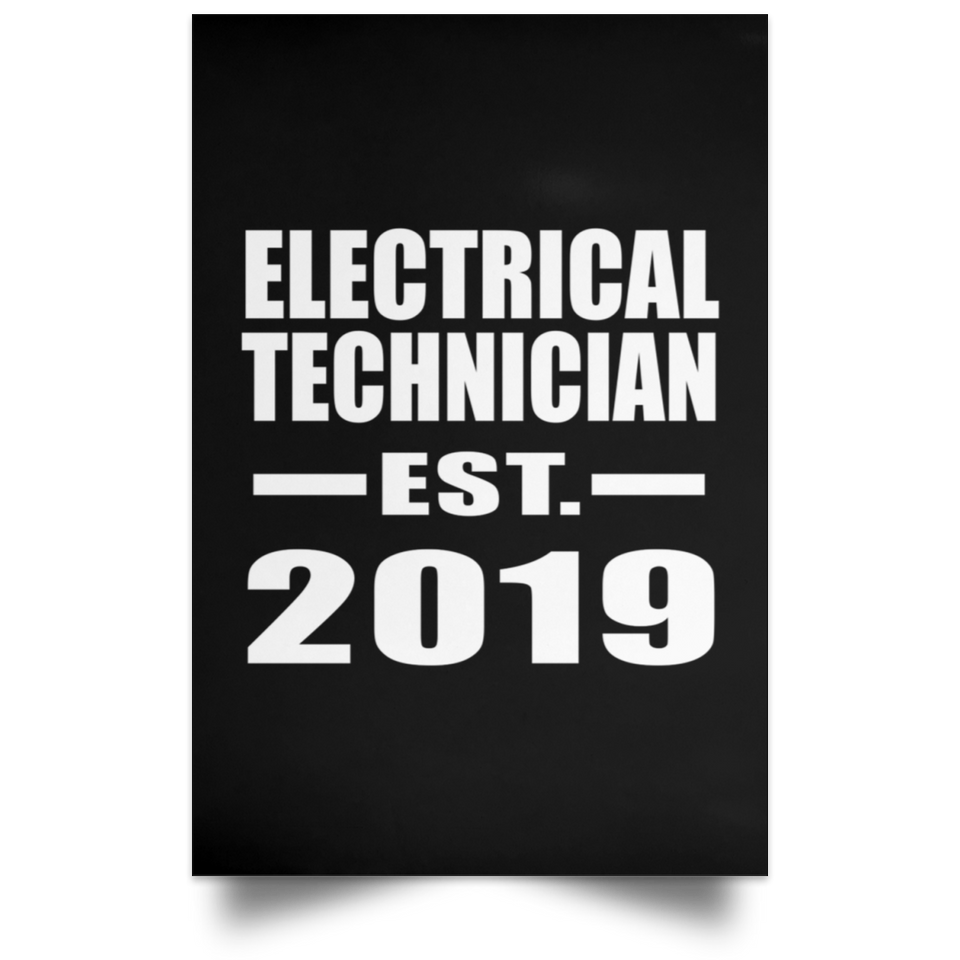 Electrical Technician Established EST. 2019 - Poster Portrait