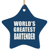World's Greatest Bartender - Star Ornament