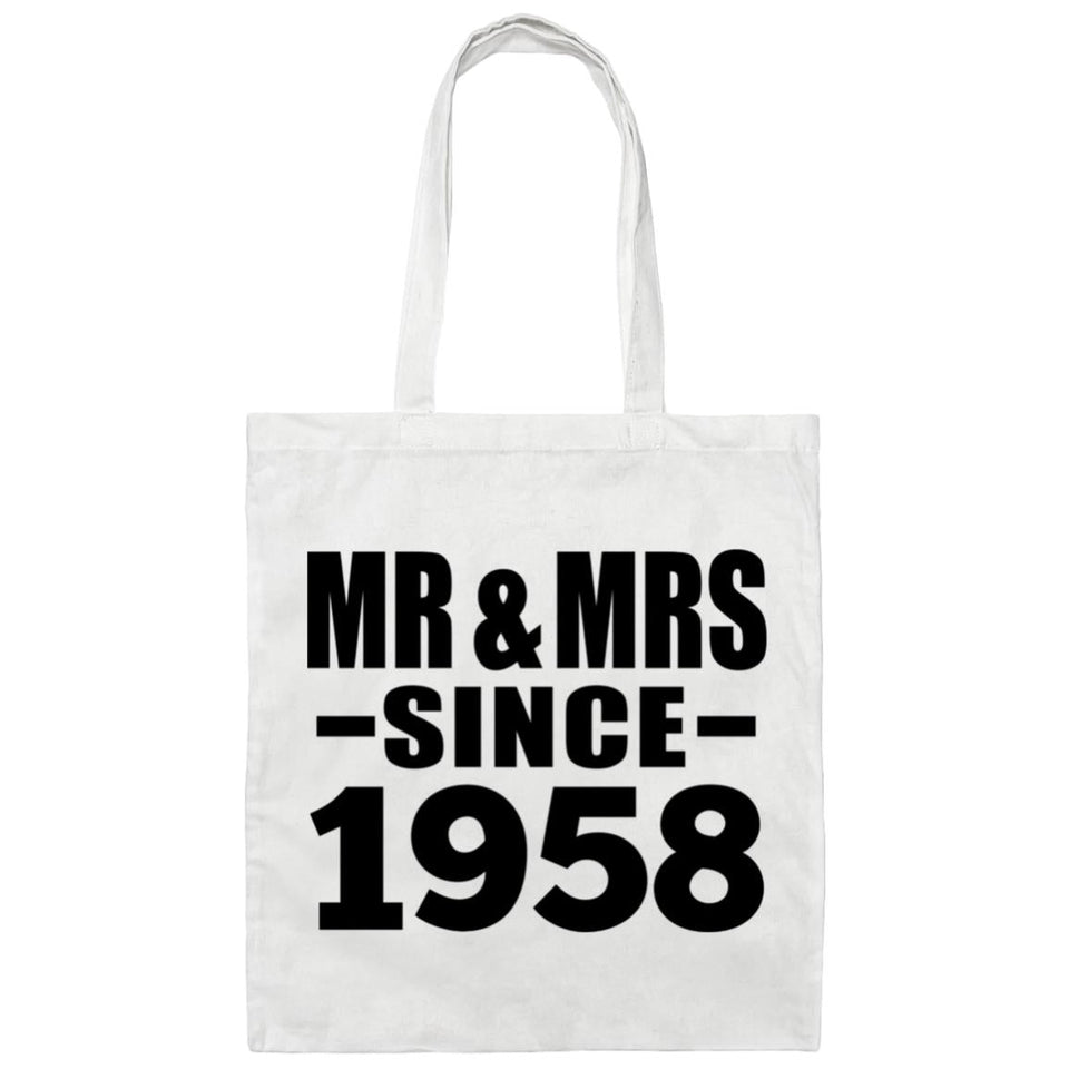 66th Anniversary Mr & Mrs Since 1958 - Tote Bag White