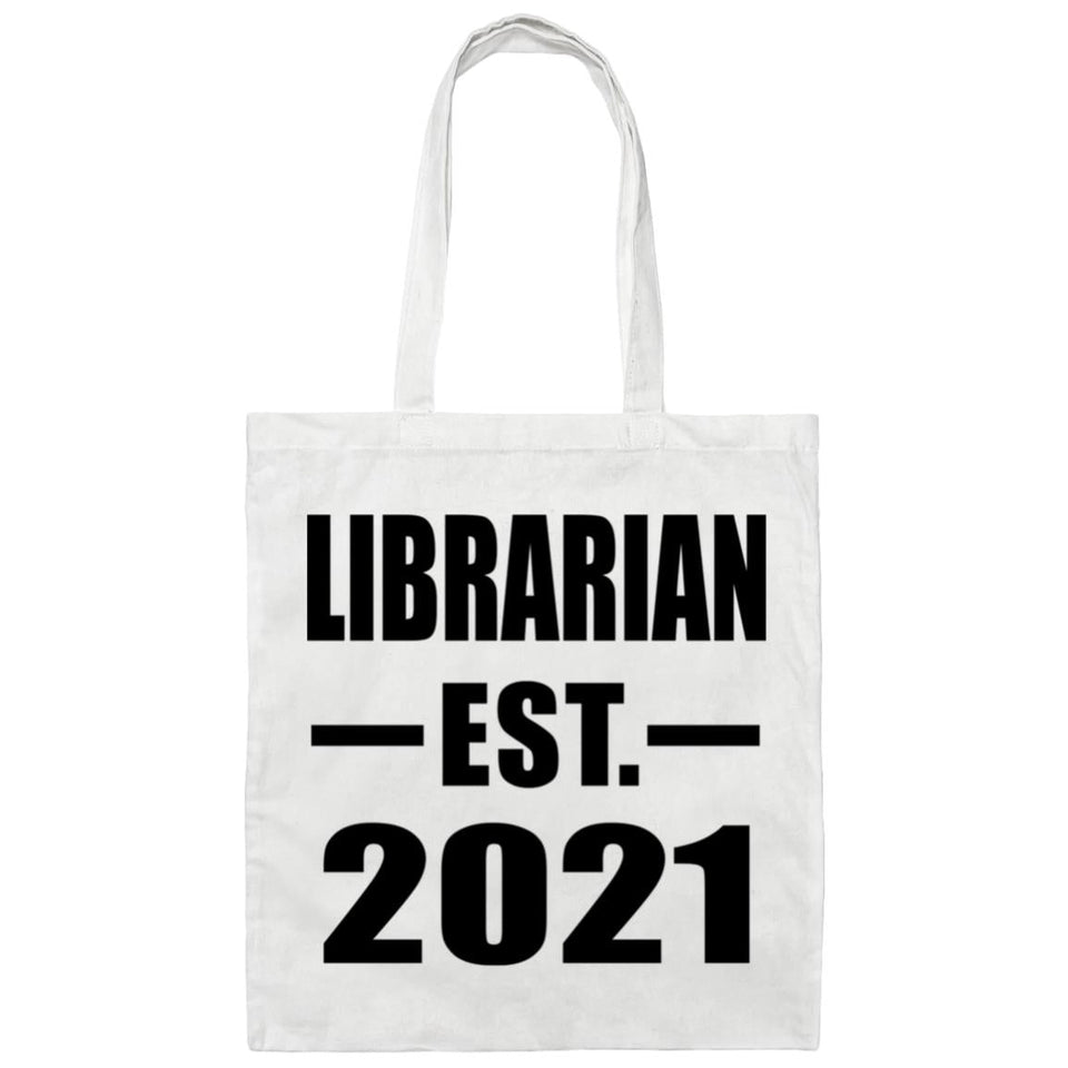 Librarian Established EST. 2021 - Tote Bag White
