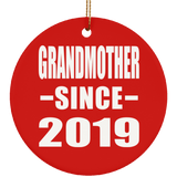 Grandmother Since 2019 - Circle Ornament