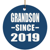 Grandson Since 2019 - Circle Ornament