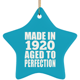 104th Birthday Made In 1920 Aged to Perfection - Star Ornament