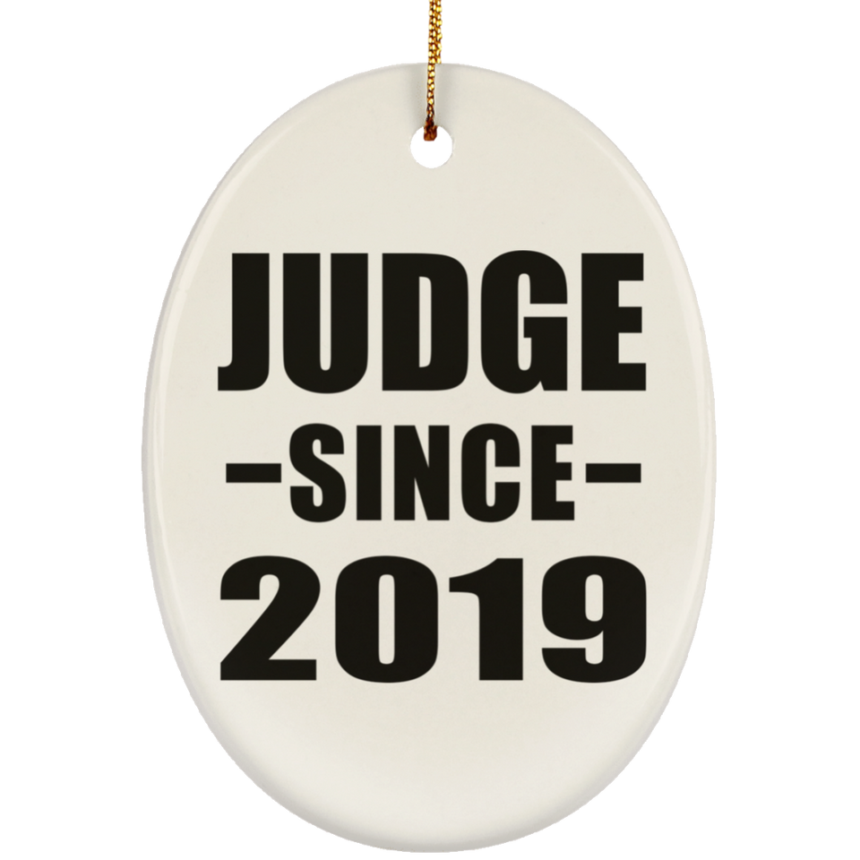Judge Since 2019 - Oval Ornament